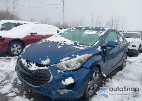 2014 Hyundai Elantra from USA, damaged, VIN KMHDH6AH8EU024415